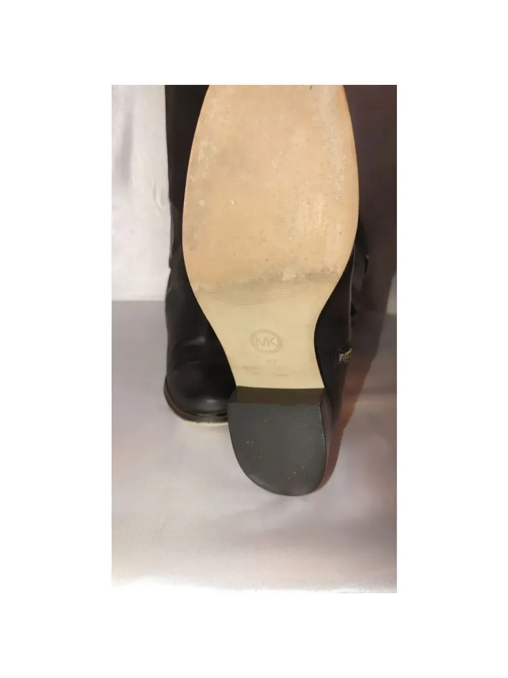 Michael Kors Fulton Harness Leather Boot Size 8M